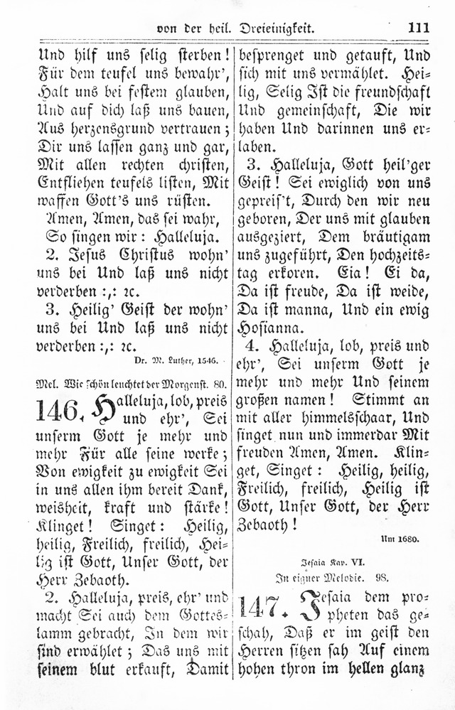 Kirchen-Gesangbuch: für Evangelisch-Lutherische Gemeinden page 111