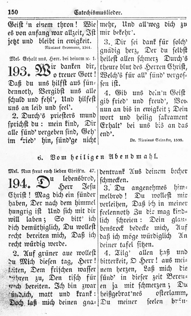 Kirchen-Gesangbuch: für Evangelisch-Lutherische Gemeinden page 150