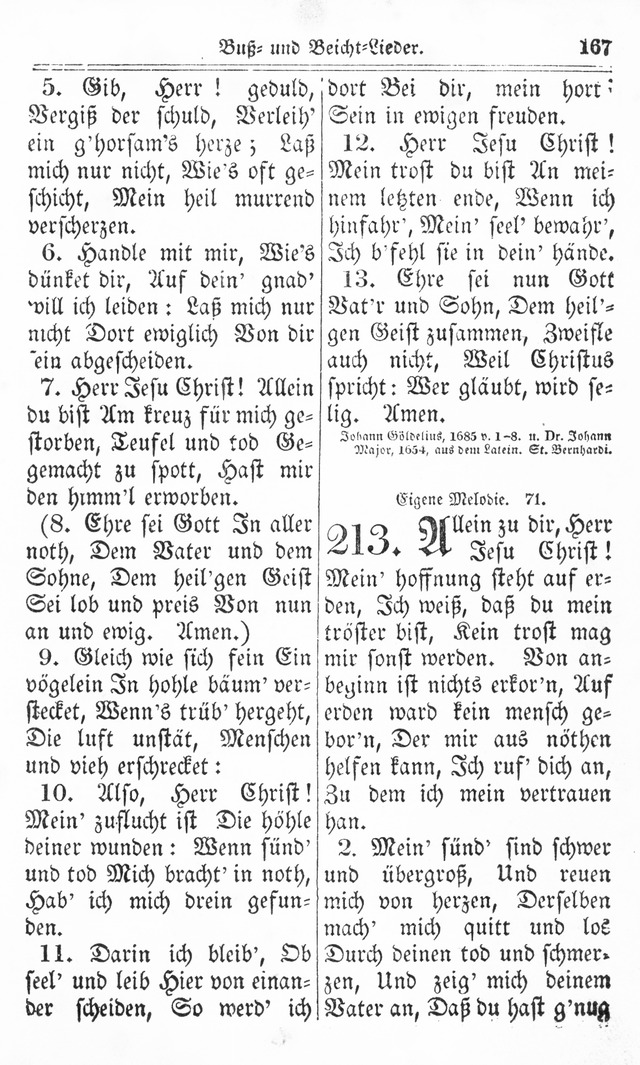 Kirchen-Gesangbuch: für Evangelisch-Lutherische Gemeinden page 167