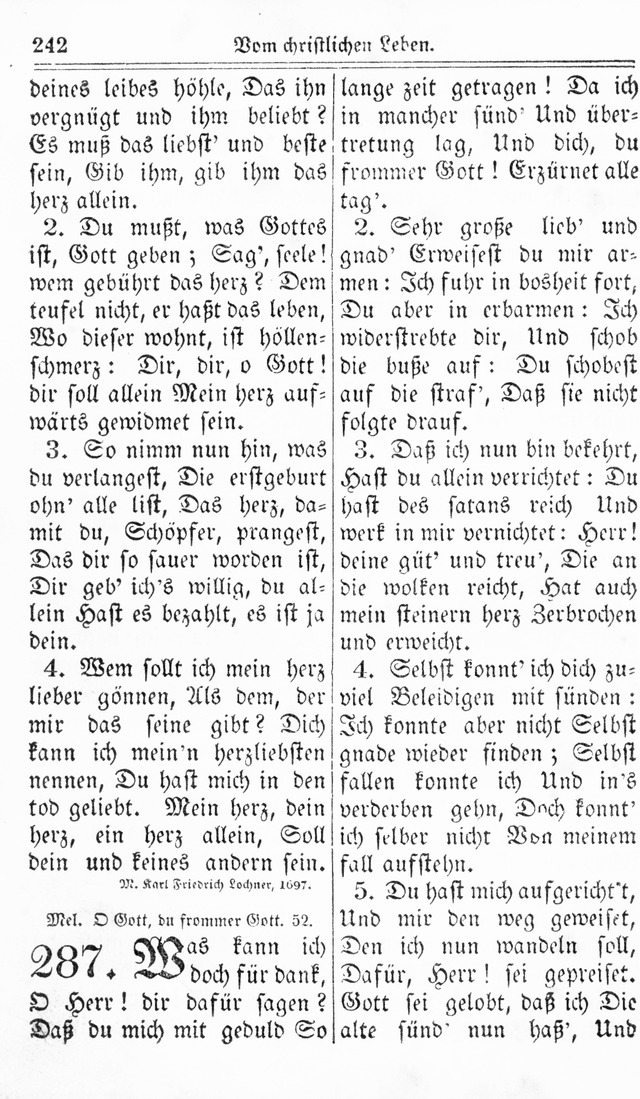 Kirchen-Gesangbuch: für Evangelisch-Lutherische Gemeinden page 242