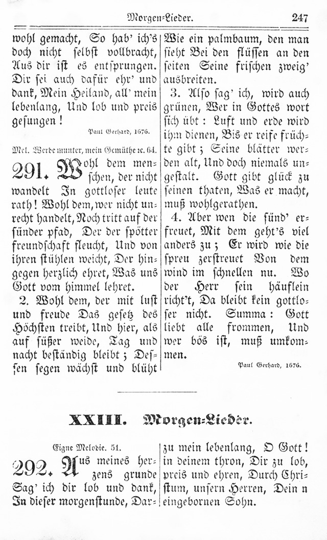 Kirchen-Gesangbuch: für Evangelisch-Lutherische Gemeinden page 247