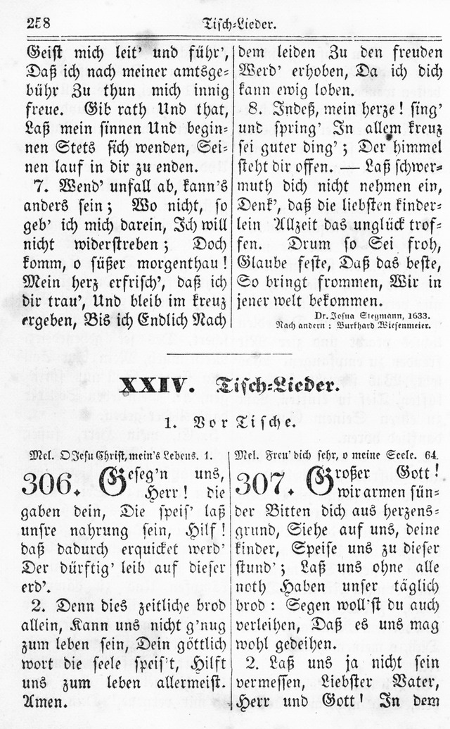 Kirchen-Gesangbuch: für Evangelisch-Lutherische Gemeinden page 258
