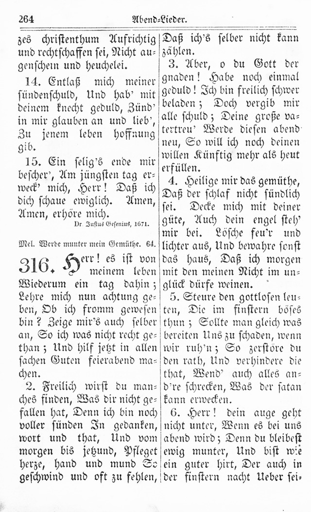 Kirchen-Gesangbuch: für Evangelisch-Lutherische Gemeinden page 264
