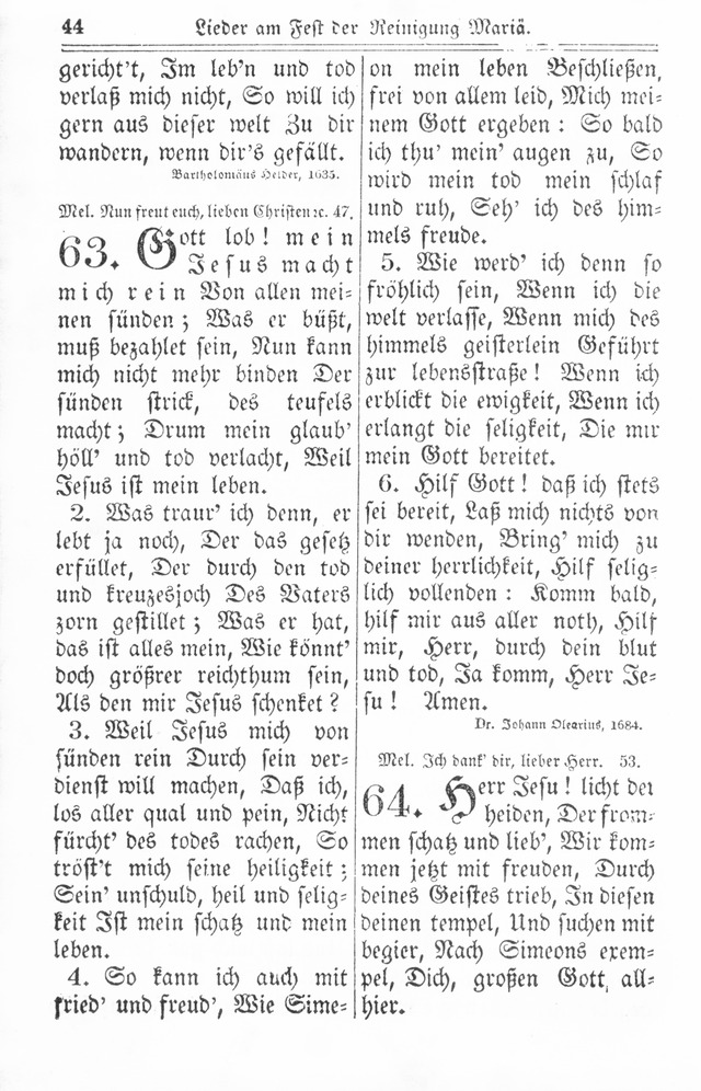 Kirchen-Gesangbuch: für Evangelisch-Lutherische Gemeinden page 44