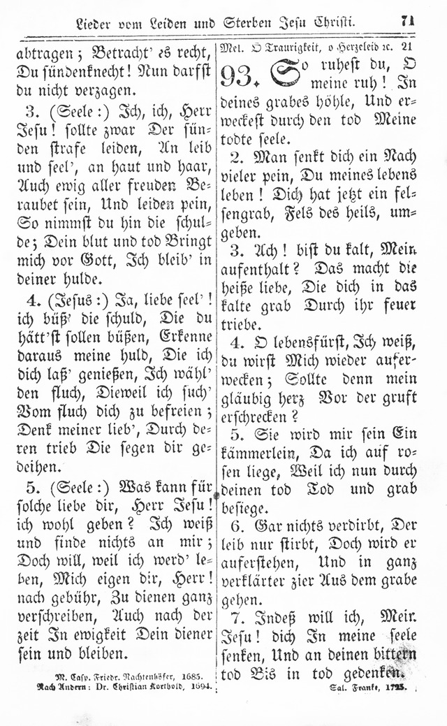 Kirchen-Gesangbuch: für Evangelisch-Lutherische Gemeinden page 71