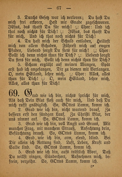 Kropper Gesang- und Liederbuch: (4. ed) page 67