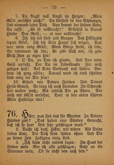 Kropper Gesang- und Liederbuch: (4. ed) page 73