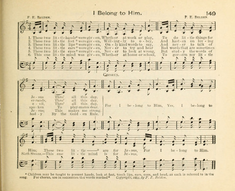Kindly Light: a new collection of hymns and music for praise in the Sunday school page 149