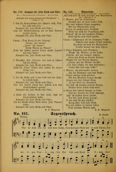Die Kleine Palme: neueste Liedersammlung für Sonntagsculen und Jugendvereine sowie für Sonntag Abend und andere Gottesdienste page 156