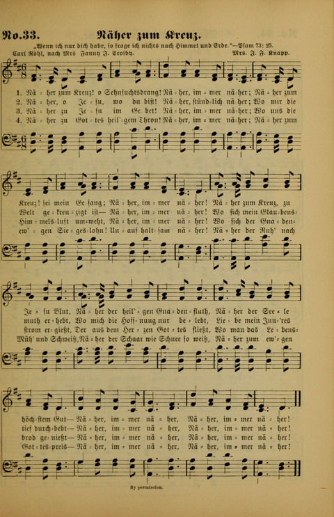 Die Kleine Palme: neueste Liedersammlung für Sonntagsculen und Jugendvereine sowie für Sonntag Abend und andere Gottesdienste page 33
