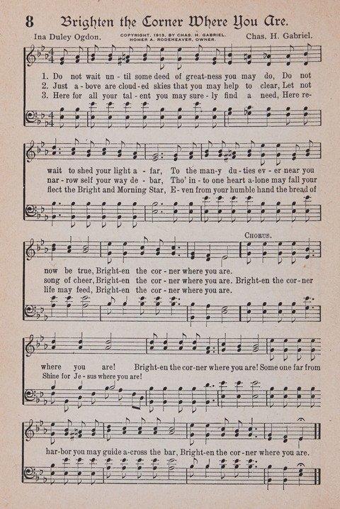 Kingdom Songs: the choicest hymns and gospel songs for all the earth, for general us in church services, Sunday schools, and young people meetings page 13