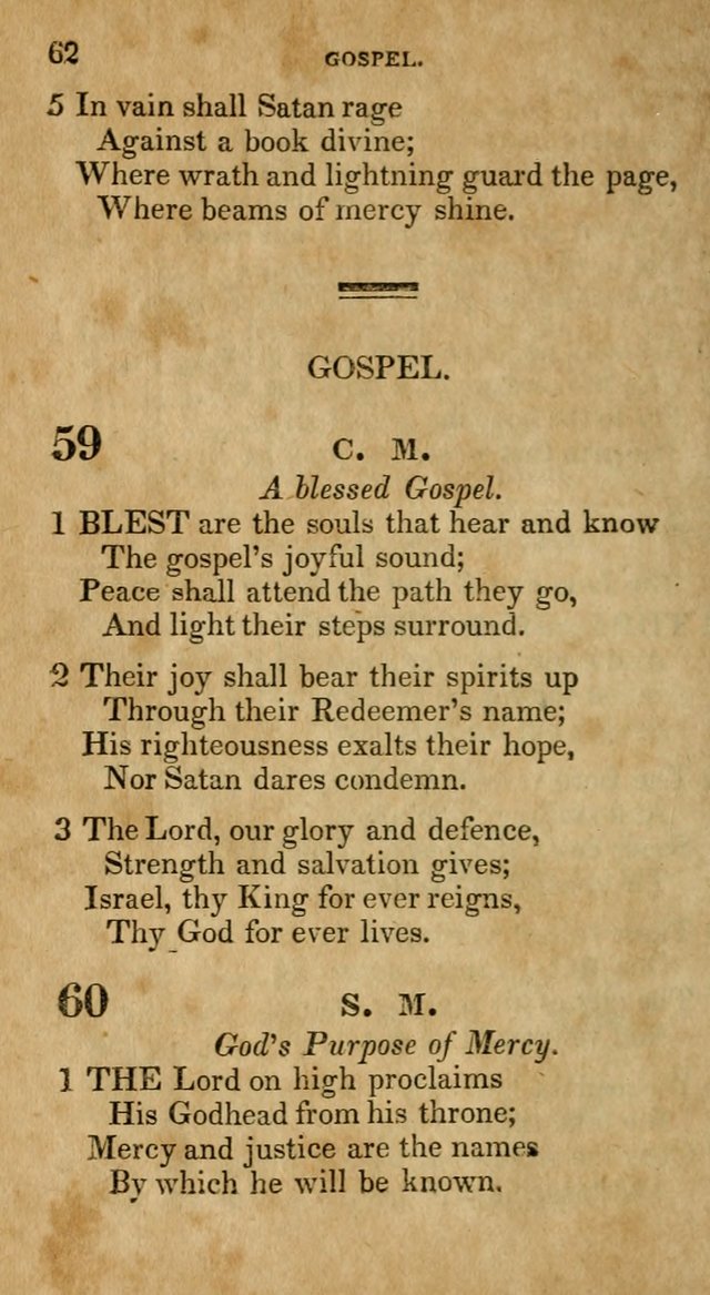 The Lyrica: a collection of psalms, hymns, and spiritual songs, adapted to general use page 62