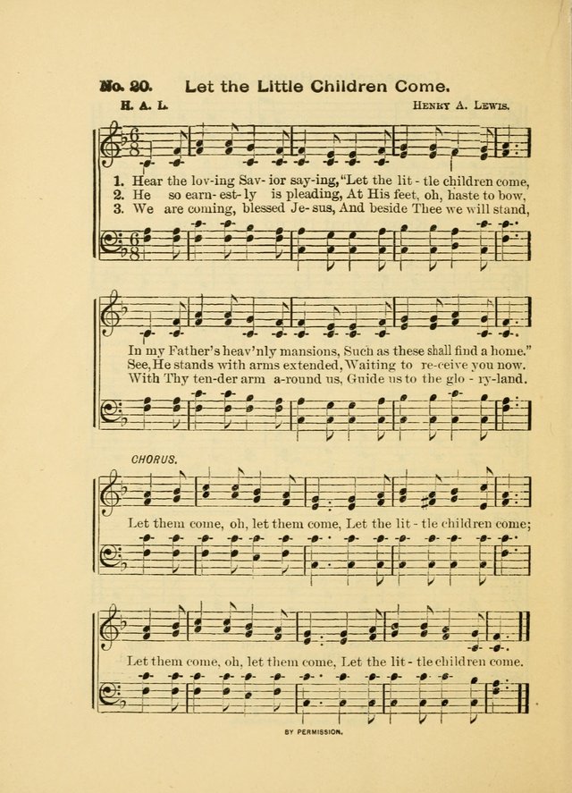 Little Branches: a collection of songs prepared especially for the primary and infant departments of the sunday school page 20