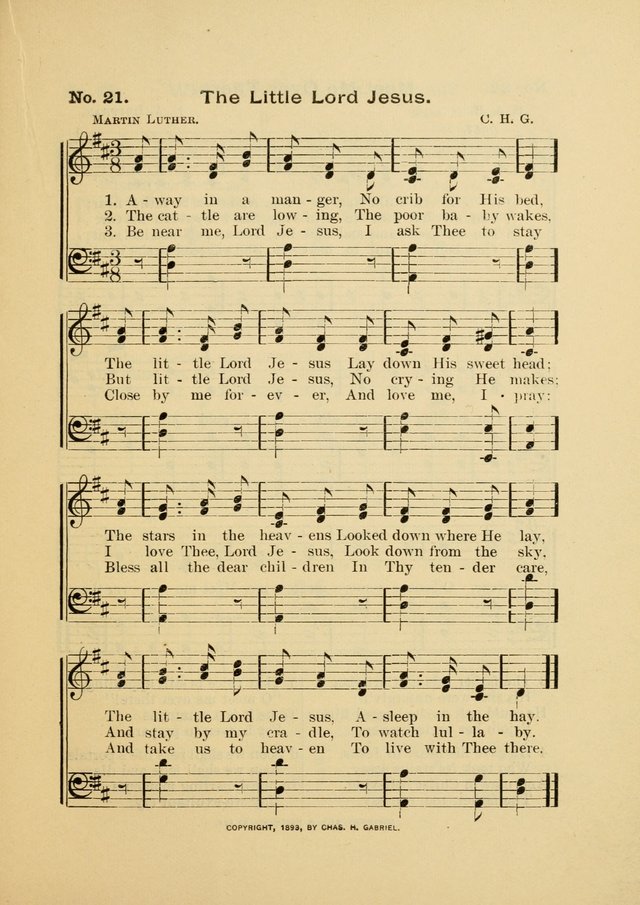 Little Branches: a collection of songs prepared especially for the primary and infant departments of the sunday school page 21
