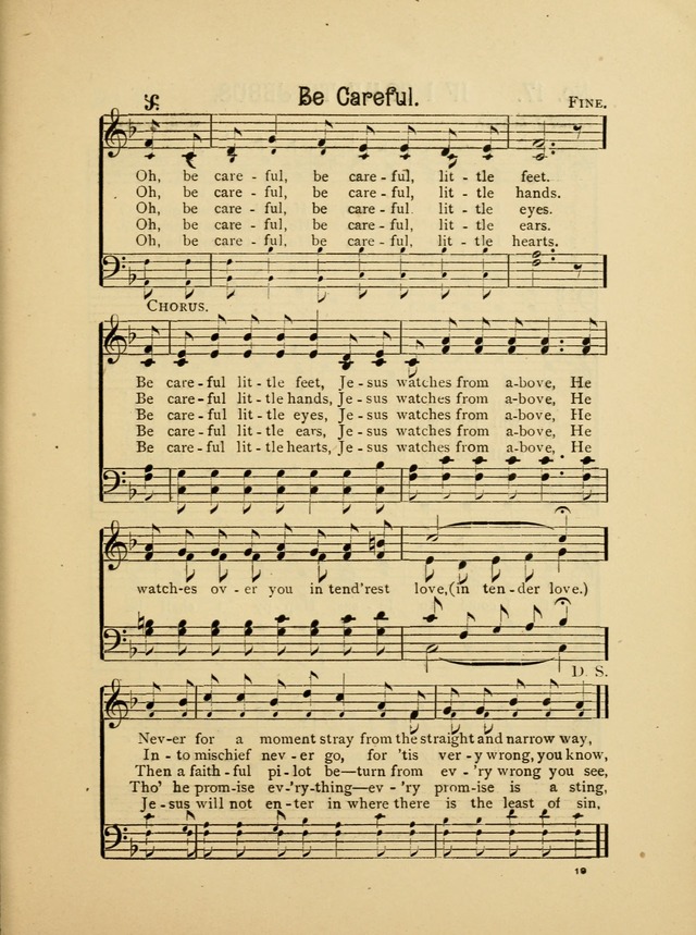 Little Branches No. 2: a collection of songs prepared especially for the primary and infant deparments of the sunday school page 19