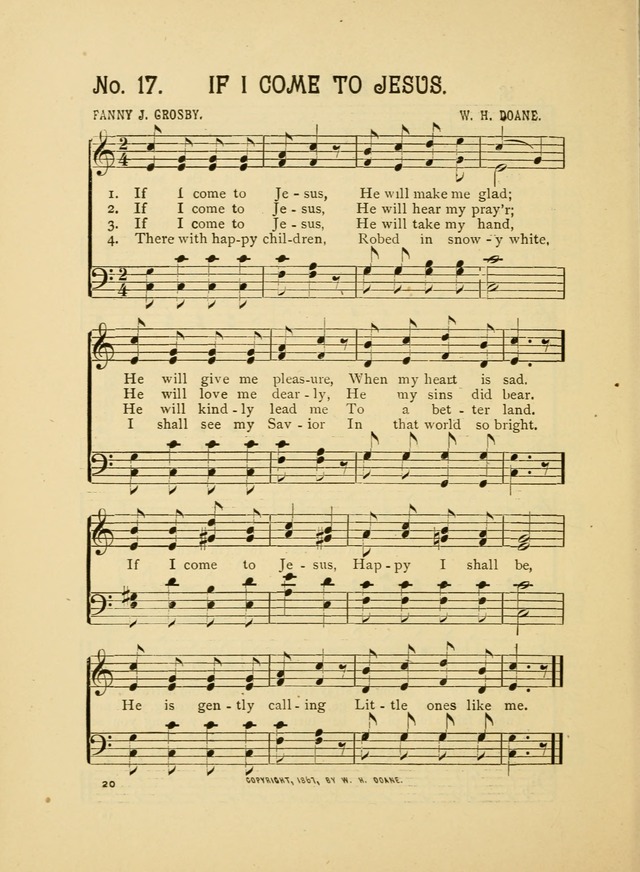Little Branches No. 2: a collection of songs prepared especially for the primary and infant deparments of the sunday school page 20