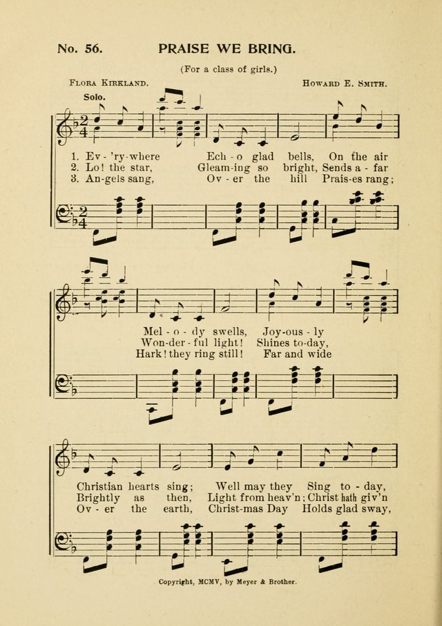 Little Branches No. 4: a collection of songs prepared especially for the primary and infant departments of the Sunday school page 82