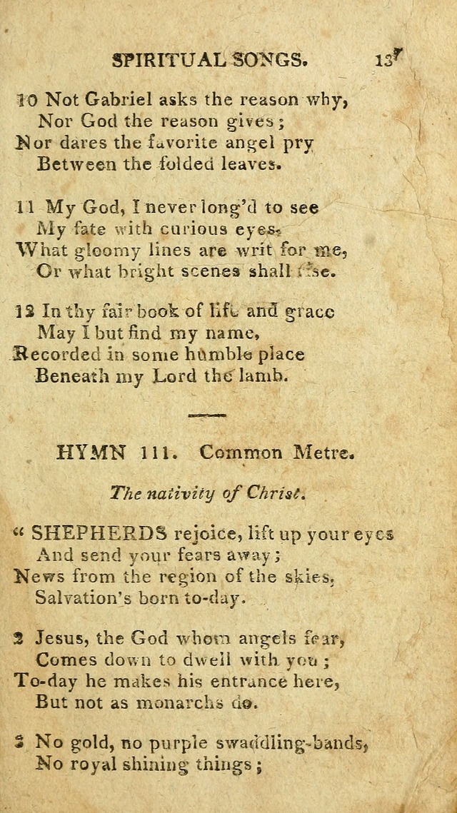 The Lexington Collection: being a selection of hymns, and spiritual songs, from the best authors (3rd. ed., corr.) page 137