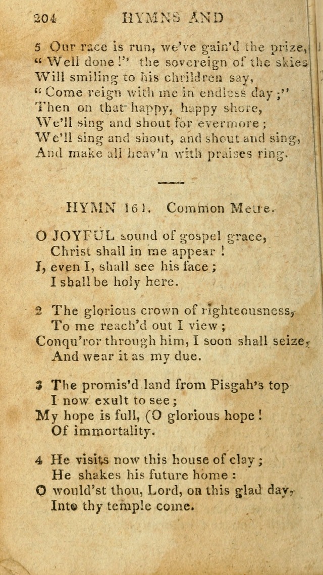 The Lexington Collection: being a selection of hymns, and spiritual songs, from the best authors (3rd. ed., corr.) page 204