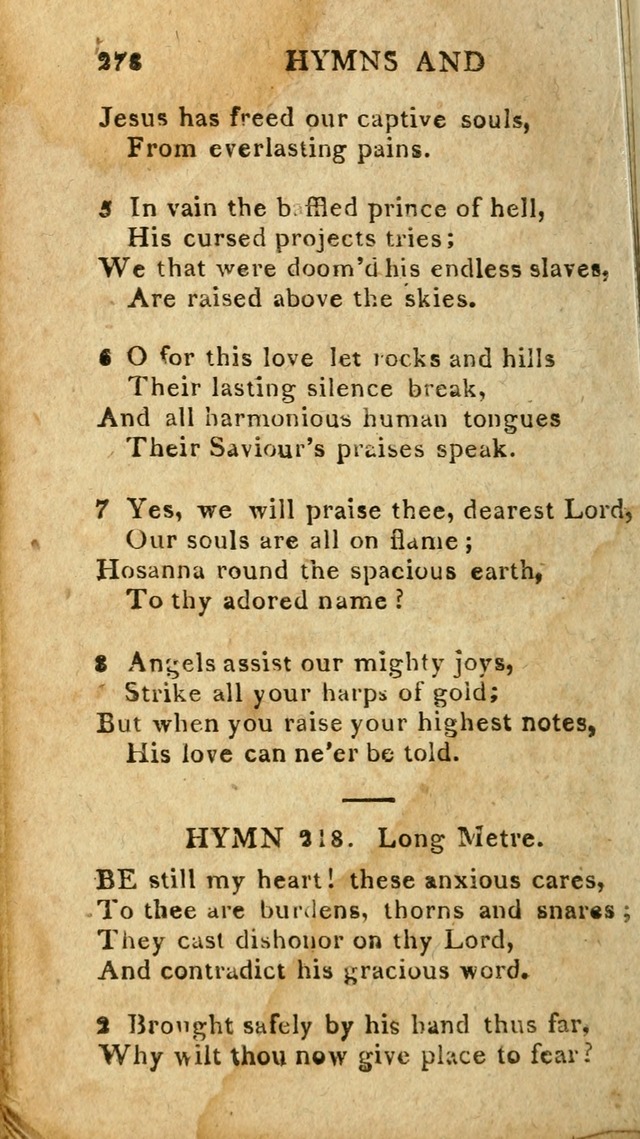 The Lexington Collection: being a selection of hymns, and spiritual songs, from the best authors (3rd. ed., corr.) page 278