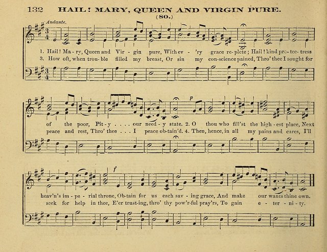 Laudis Corona: the new Sunday school hymn book, containing a collection of Catholic hymns, arranged for the principal seasons and festivals of the year page 132