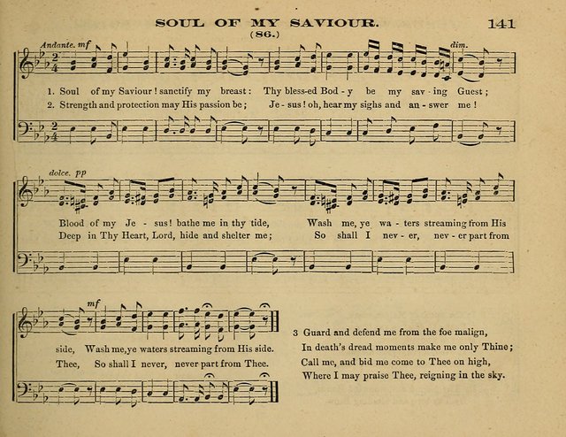Laudis Corona: the new Sunday school hymn book, containing a collection of Catholic hymns, arranged for the principal seasons and festivals of the year page 141