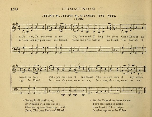 Laudis Corona: the new Sunday school hymn book, containing a collection of Catholic hymns, arranged for the principal seasons and festivals of the year page 158