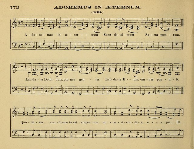 Laudis Corona: the new Sunday school hymn book, containing a collection of Catholic hymns, arranged for the principal seasons and festivals of the year page 172