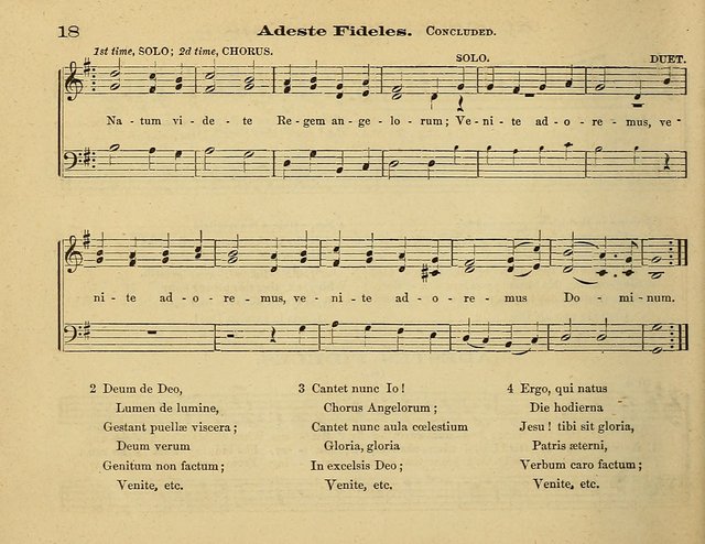 Laudis Corona: the new Sunday school hymn book, containing a collection of Catholic hymns, arranged for the principal seasons and festivals of the year page 18
