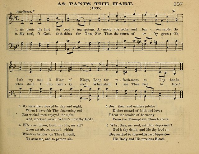 Laudis Corona: the new Sunday school hymn book, containing a collection of Catholic hymns, arranged for the principal seasons and festivals of the year page 187