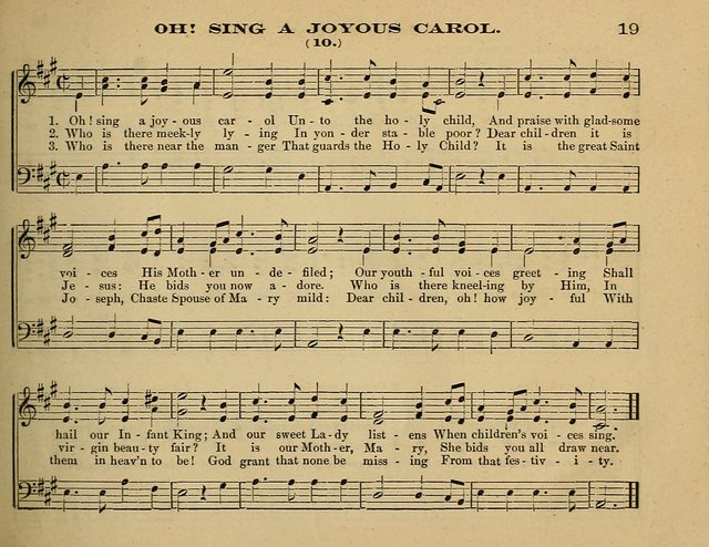 Laudis Corona: the new Sunday school hymn book, containing a collection of Catholic hymns, arranged for the principal seasons and festivals of the year page 19