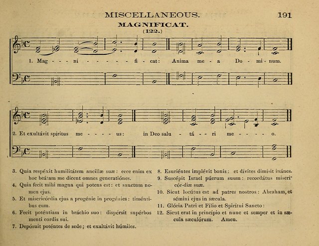 Laudis Corona: the new Sunday school hymn book, containing a collection of Catholic hymns, arranged for the principal seasons and festivals of the year page 191