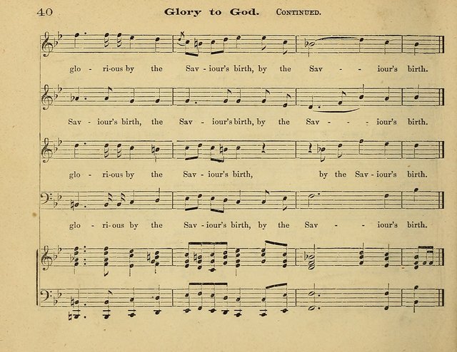 Laudis Corona: the new Sunday school hymn book, containing a collection of Catholic hymns, arranged for the principal seasons and festivals of the year page 40