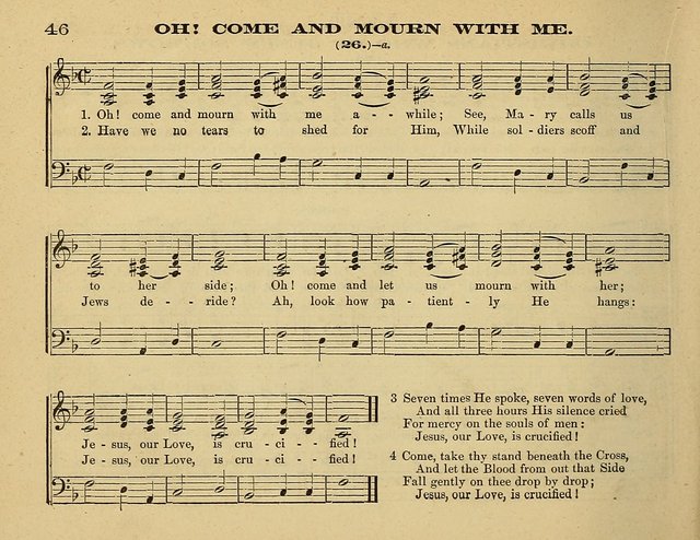 Laudis Corona: the new Sunday school hymn book, containing a collection of Catholic hymns, arranged for the principal seasons and festivals of the year page 46