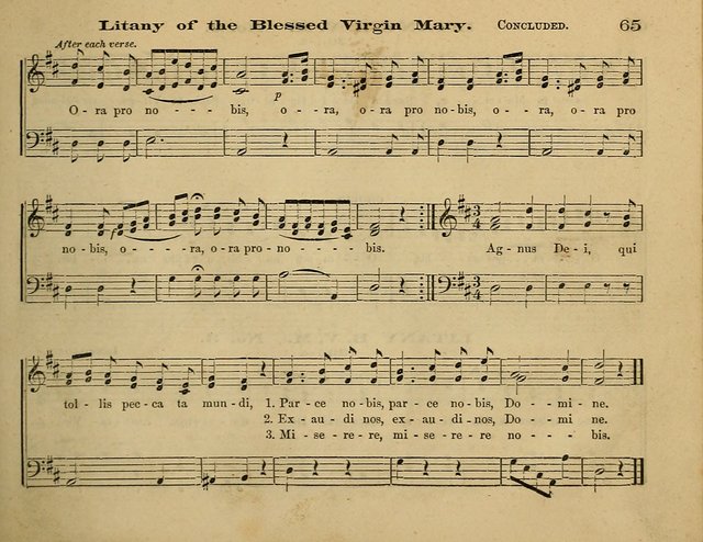 Laudis Corona: the new Sunday school hymn book, containing a collection of Catholic hymns, arranged for the principal seasons and festivals of the year page 65