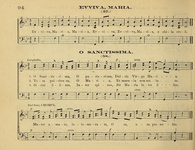 Laudis Corona: the new Sunday school hymn book, containing a collection of Catholic hymns, arranged for the principal seasons and festivals of the year page 94