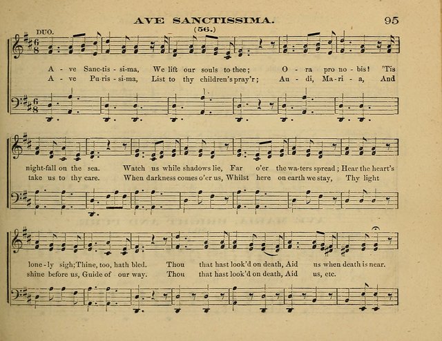 Laudis Corona: the new Sunday school hymn book, containing a collection of Catholic hymns, arranged for the principal seasons and festivals of the year page 95
