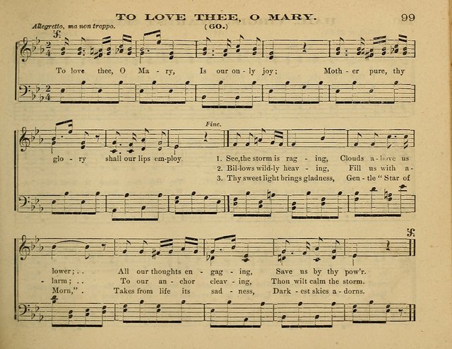 Laudis Corona: the new Sunday school hymn book, containing a collection of Catholic hymns, arranged for the principal seasons and festivals of the year page 99