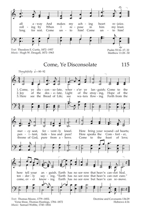 Hymns of the Church of Jesus Christ of Latter-day Saints page 123