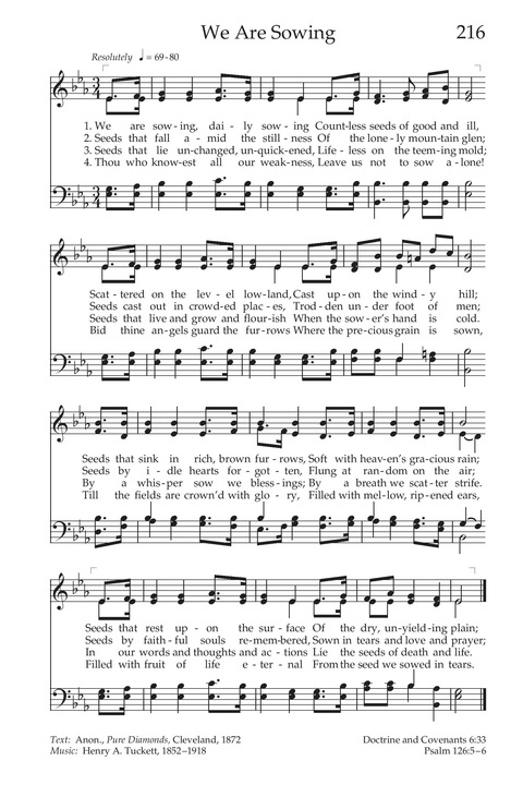 Hymns of the Church of Jesus Christ of Latter-day Saints page 223