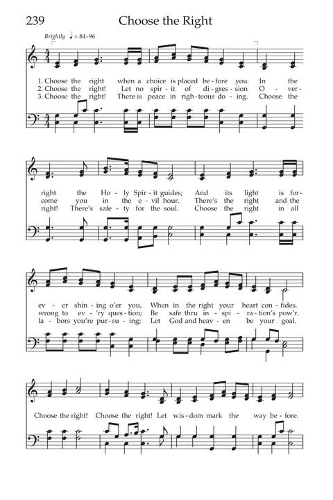 Hymns of the Church of Jesus Christ of Latter-day Saints page 250