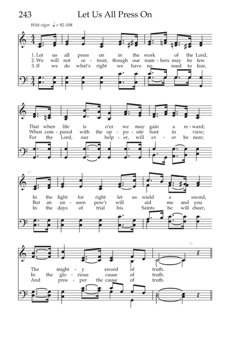 Hymns of the Church of Jesus Christ of Latter-day Saints page 254