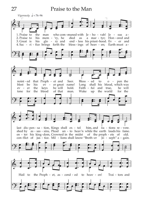 Hymns of the Church of Jesus Christ of Latter-day Saints page 28