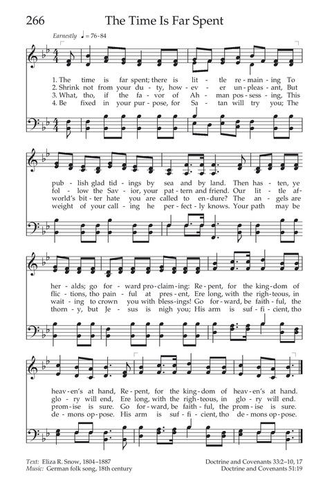Hymns of the Church of Jesus Christ of Latter-day Saints page 284