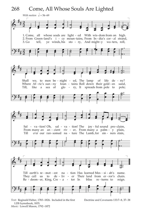 Hymns of the Church of Jesus Christ of Latter-day Saints page 286