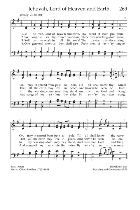 Hymns of the Church of Jesus Christ of Latter-day Saints page 287