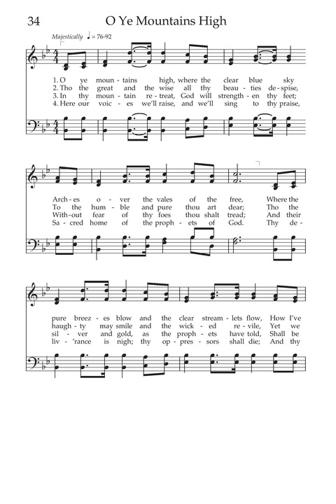 Hymns of the Church of Jesus Christ of Latter-day Saints page 36