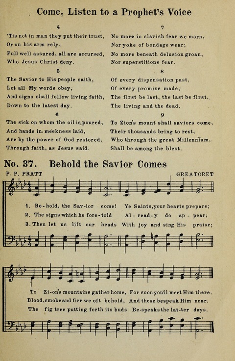 Latter-Day Saints Congregational Hymns page 37