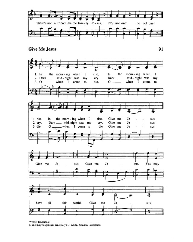 Lift Every Voice and Sing II: an African American hymnal page 112