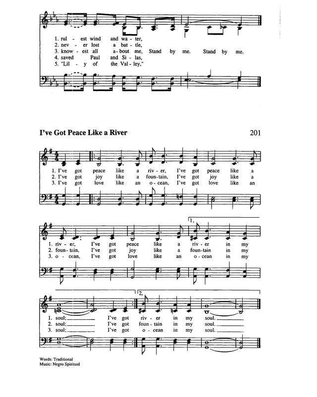 Lift Every Voice and Sing II: an African American hymnal page 254